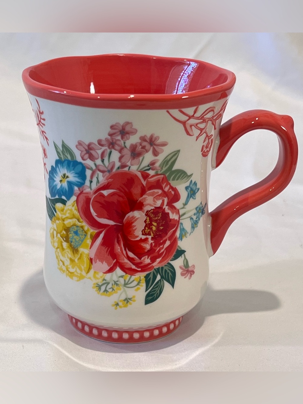 The Pioneer Woman Fancy Flourish Floral Stoneware Mug